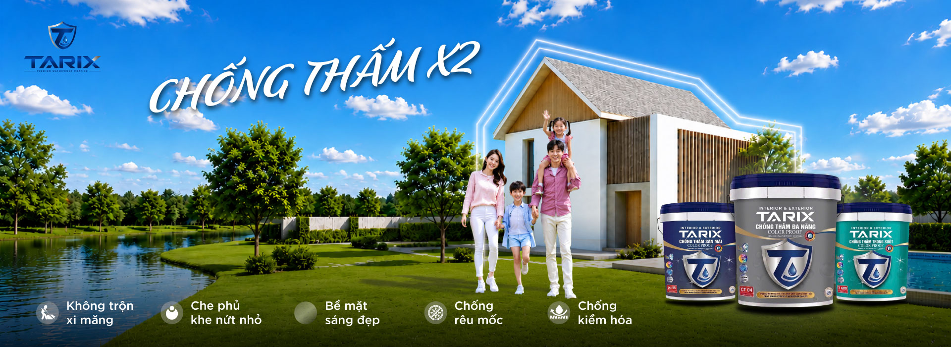 Sơn TARIX - Giải pháp chống thấm toàn diện